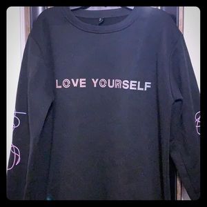 BTS long-sleeve shirt/sweater.